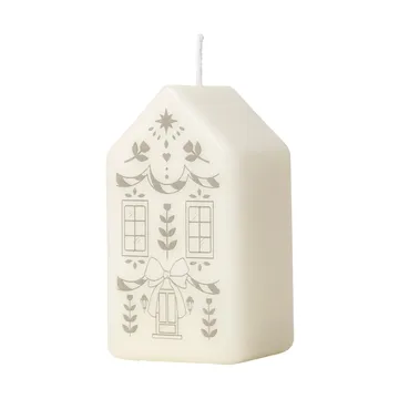 Casa bougie pilier - White-Silver - Broste Copenhagen