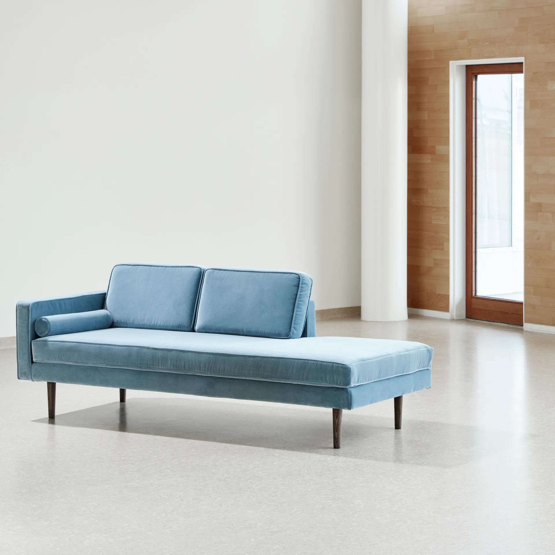 Chaise longue Wind, Pastel blue (bleu) Broste Copenhagen