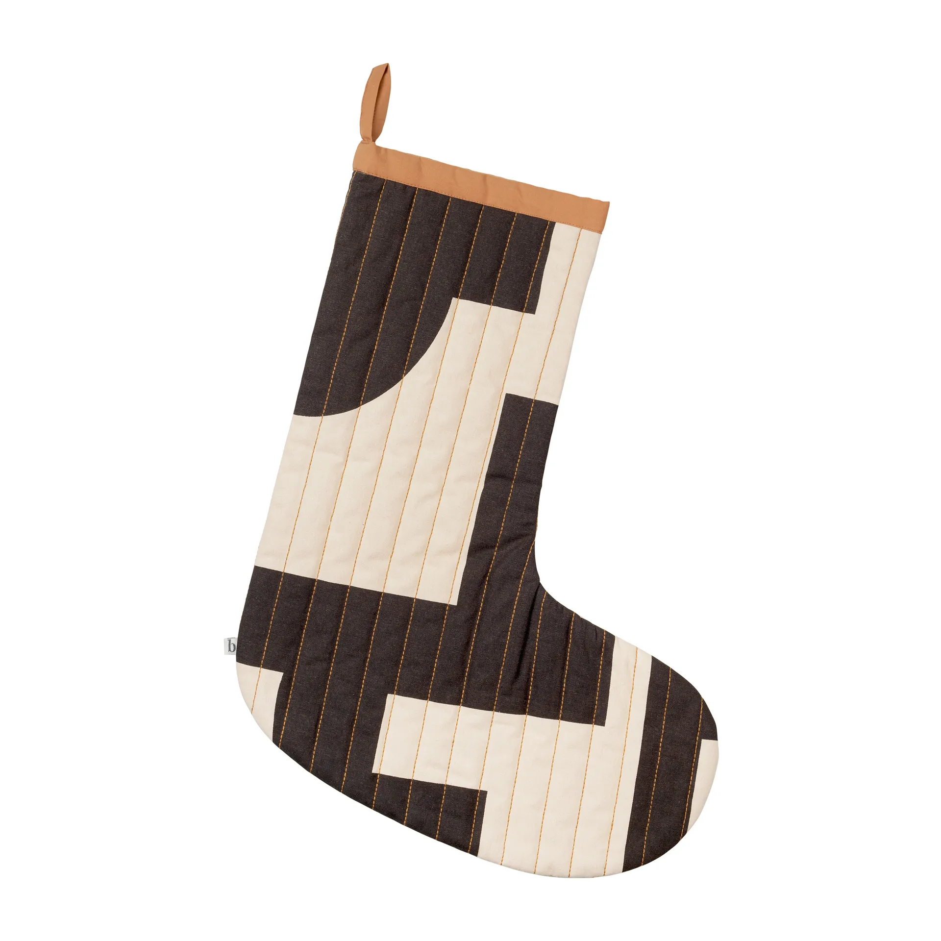 Chaussette de Noël Karla, Turkish coffee black Broste Copenhagen