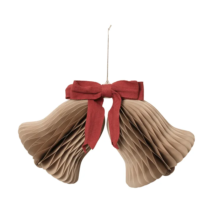 Cloche carillon suspension de Noël - Natural Brown-Red - Broste Copenhagen