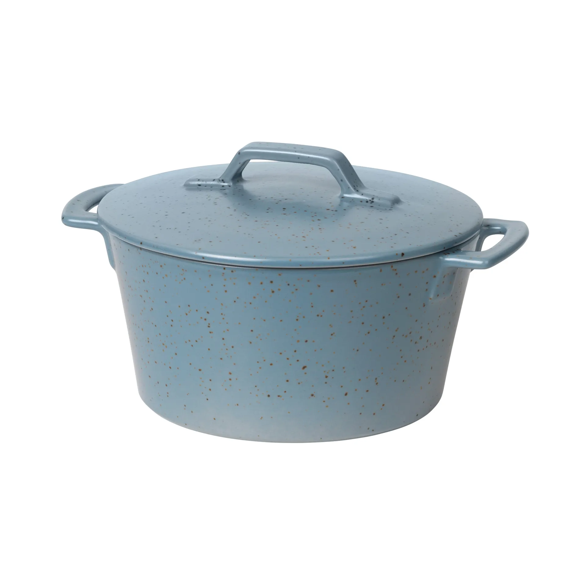 Cocotte Hasle 19x23,5 cm, Flintstone blue granite Broste Copenhagen