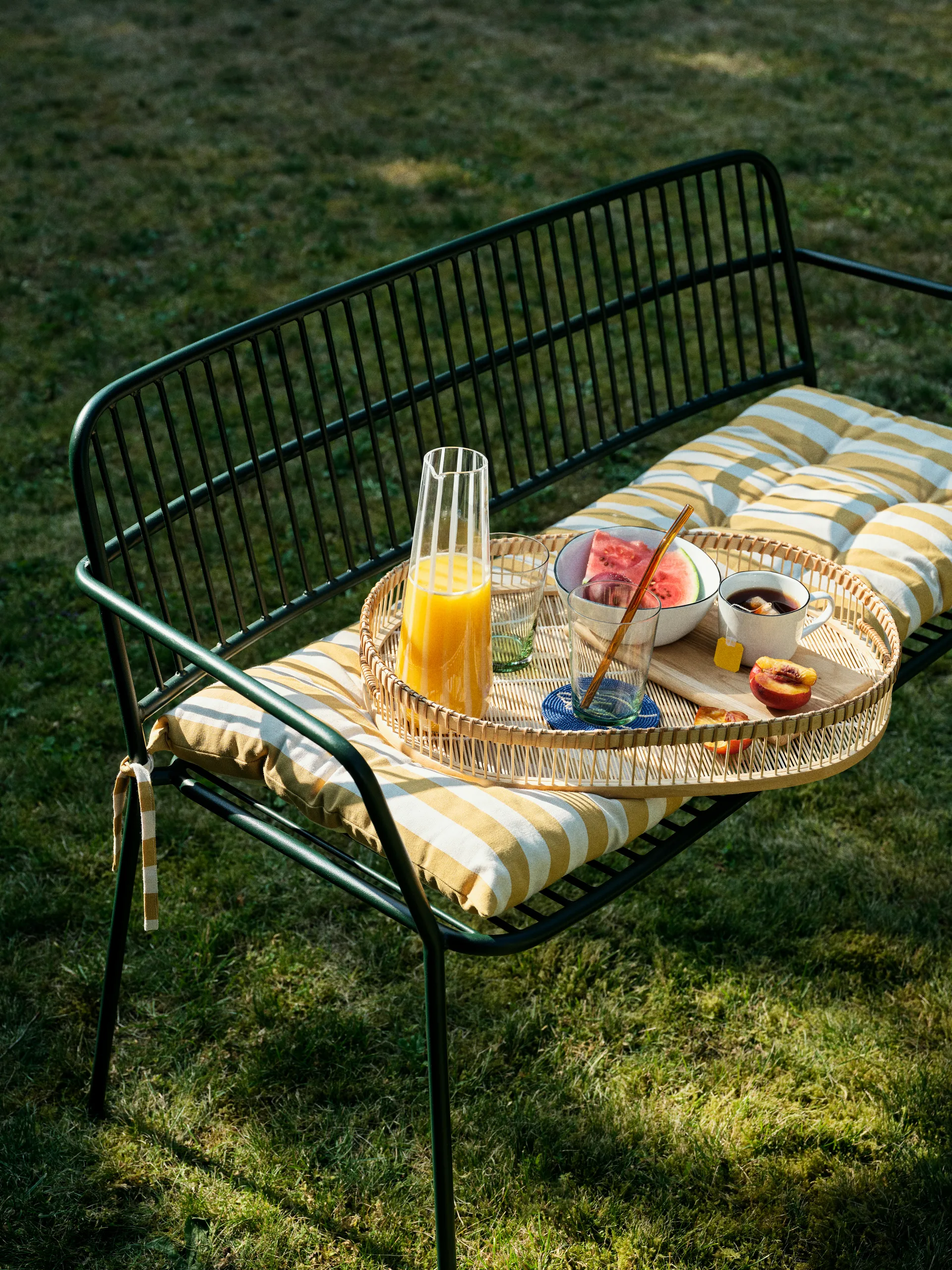Coussin de banc Franca 42x100 cm, Harvest gold Broste Copenhagen