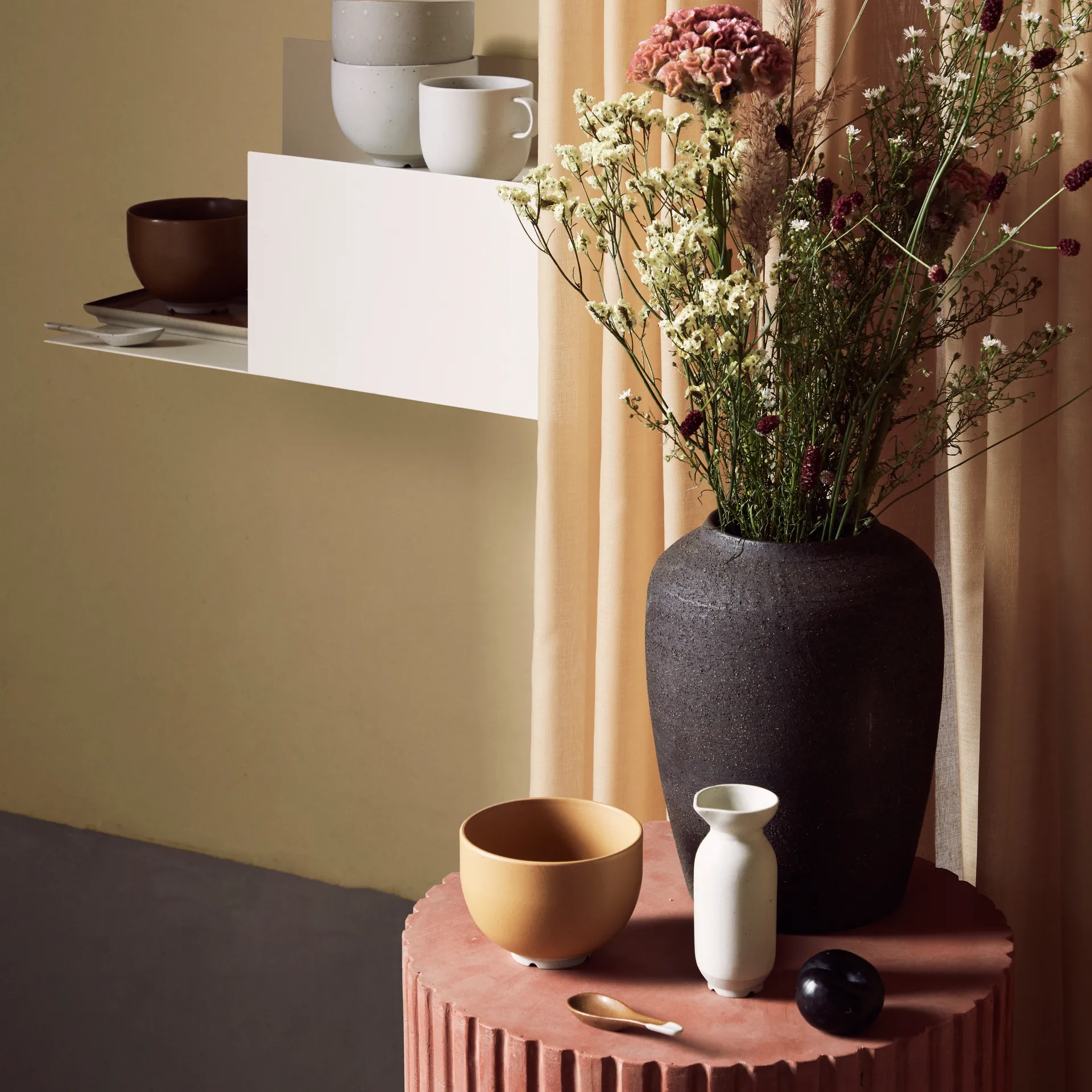 Cuillère à thé Eli 9,2 cm, Caramel brown Broste Copenhagen