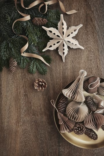Décoration de Noël Christmas mix 2 pièces - Natural brown - Broste Copenhagen