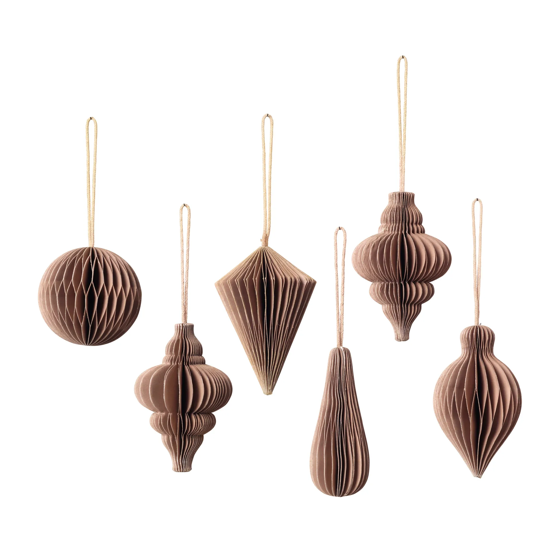 Décoration de Noël Christmas mix Lot de 6, Indian tan Broste Copenhagen