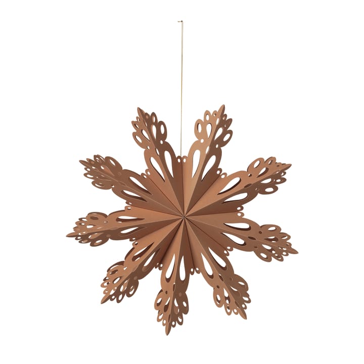 Décoration de Noël Snowflake Indian tan - Ø30 cm - Broste Copenhagen