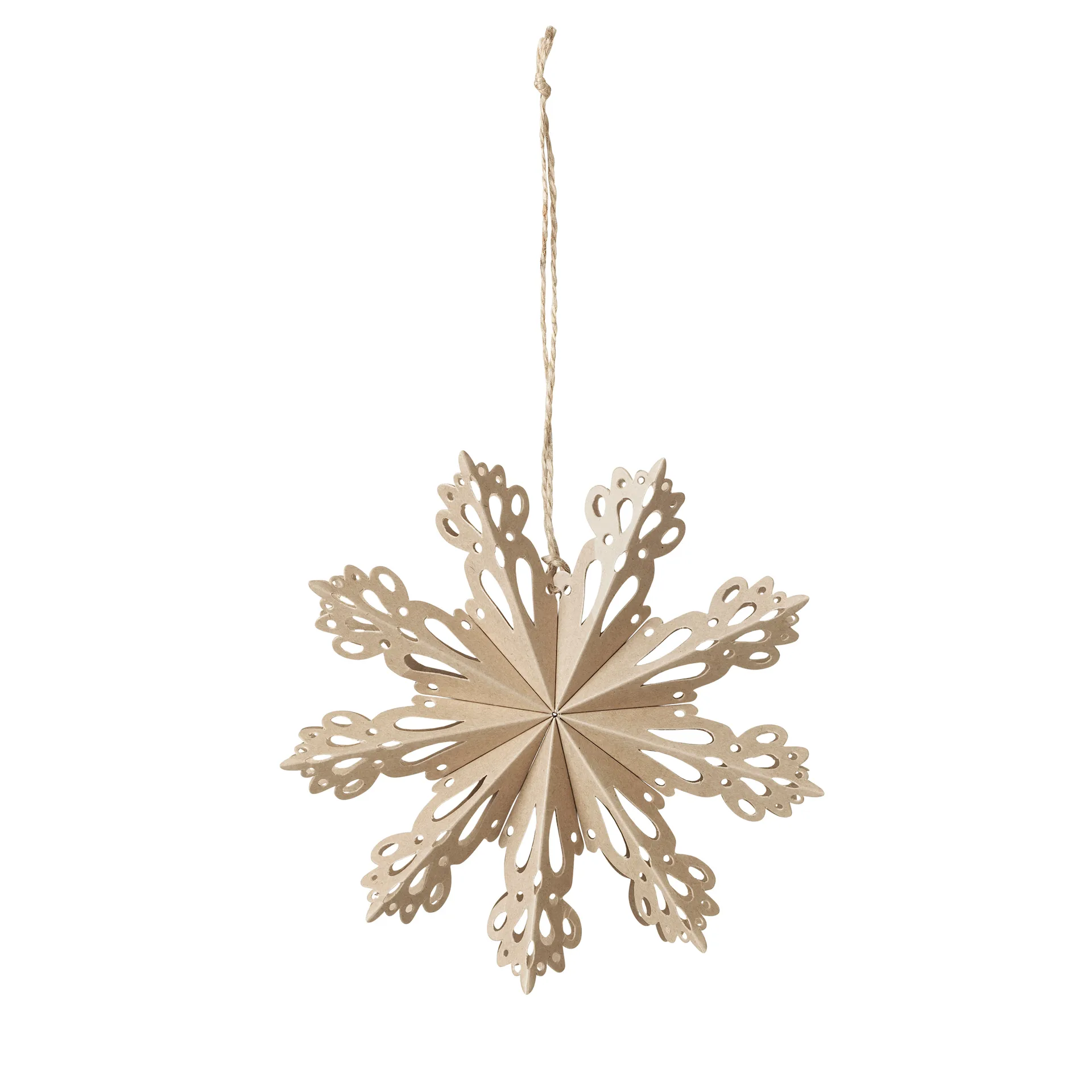 Décoration de Noël Snowflake natural, Ø15 cm Broste Copenhagen