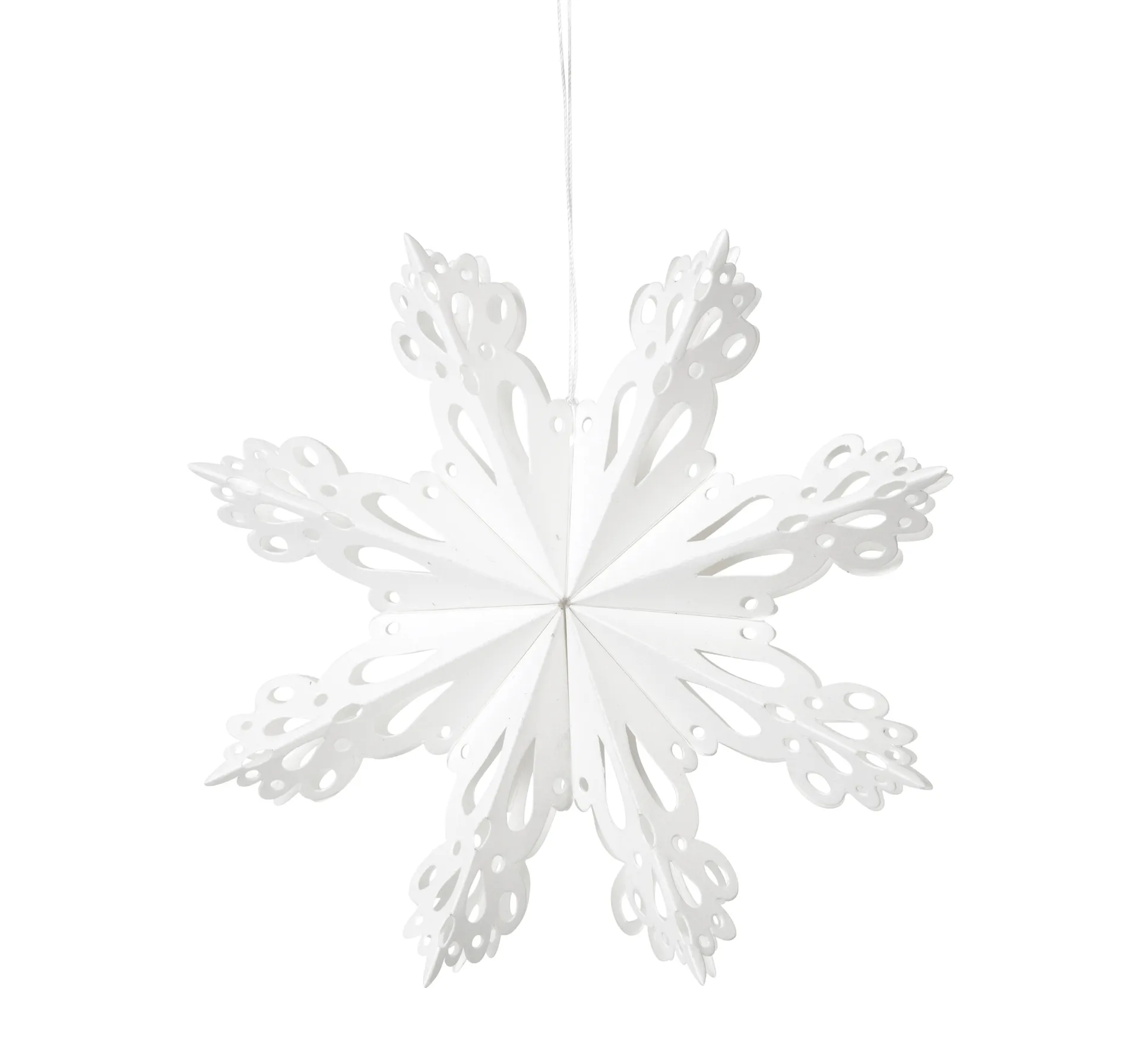 Décoration de Noël Snowflake White, Ø15 cm Broste Copenhagen