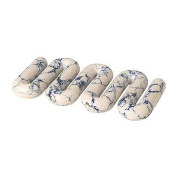Dessous de plat Orla 14x25 cm - White-spectrum blue - Broste Copenhagen