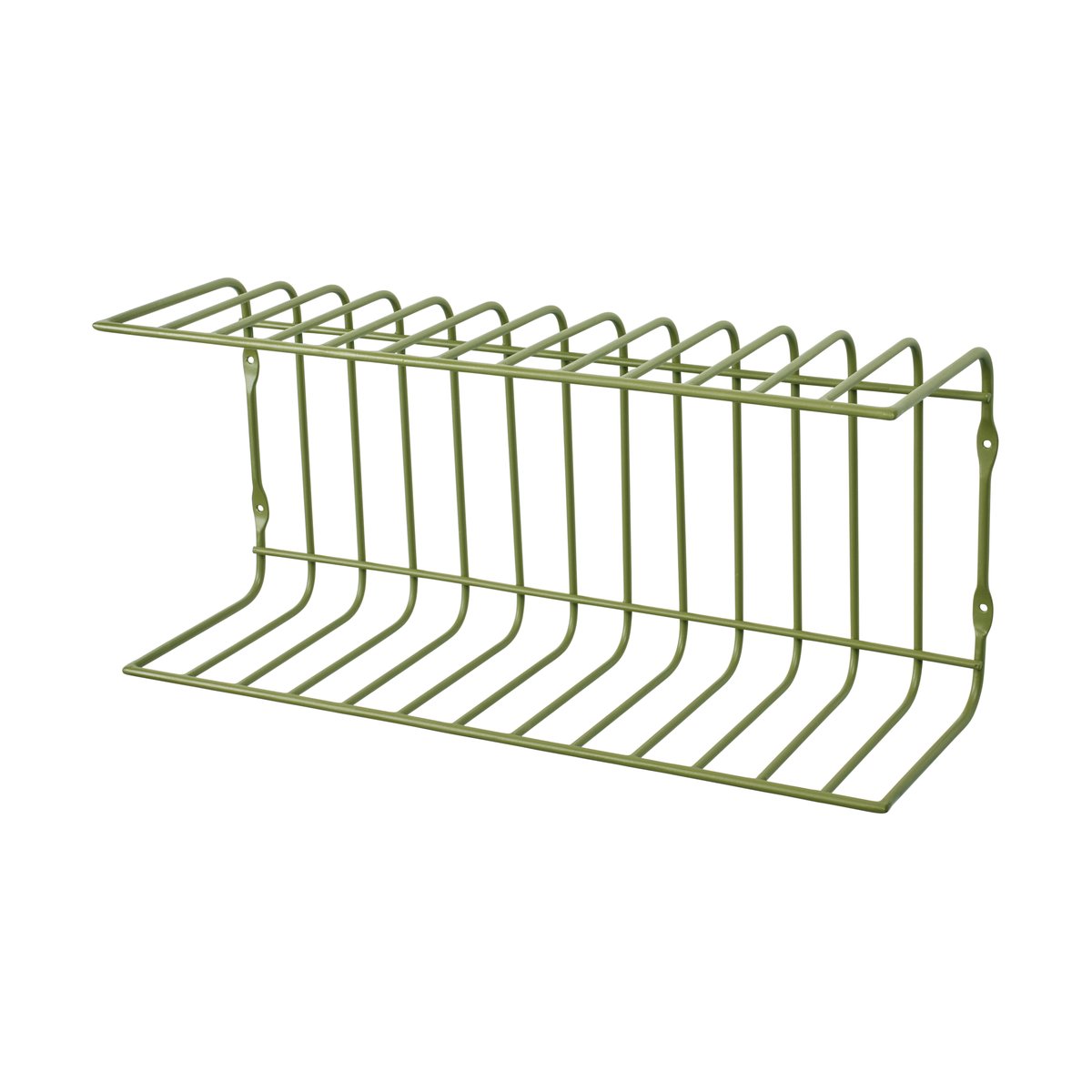Broste Copenhagen Étagère murale Maggie 40x12,5x18 cm Army green
