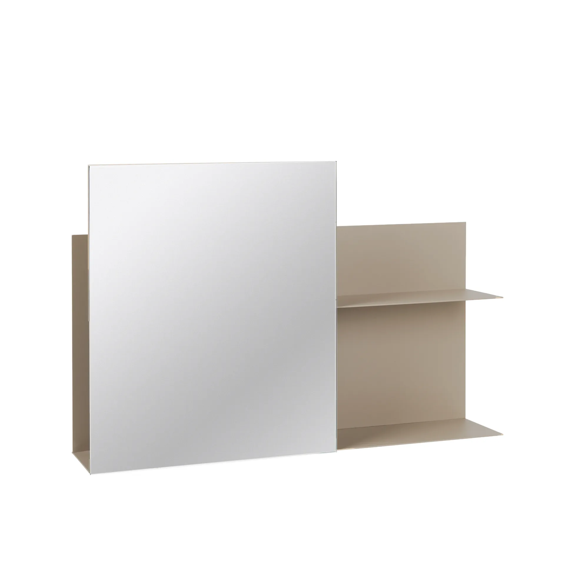 Étagère murale Svante à miroir, Beige fer Broste Copenhagen