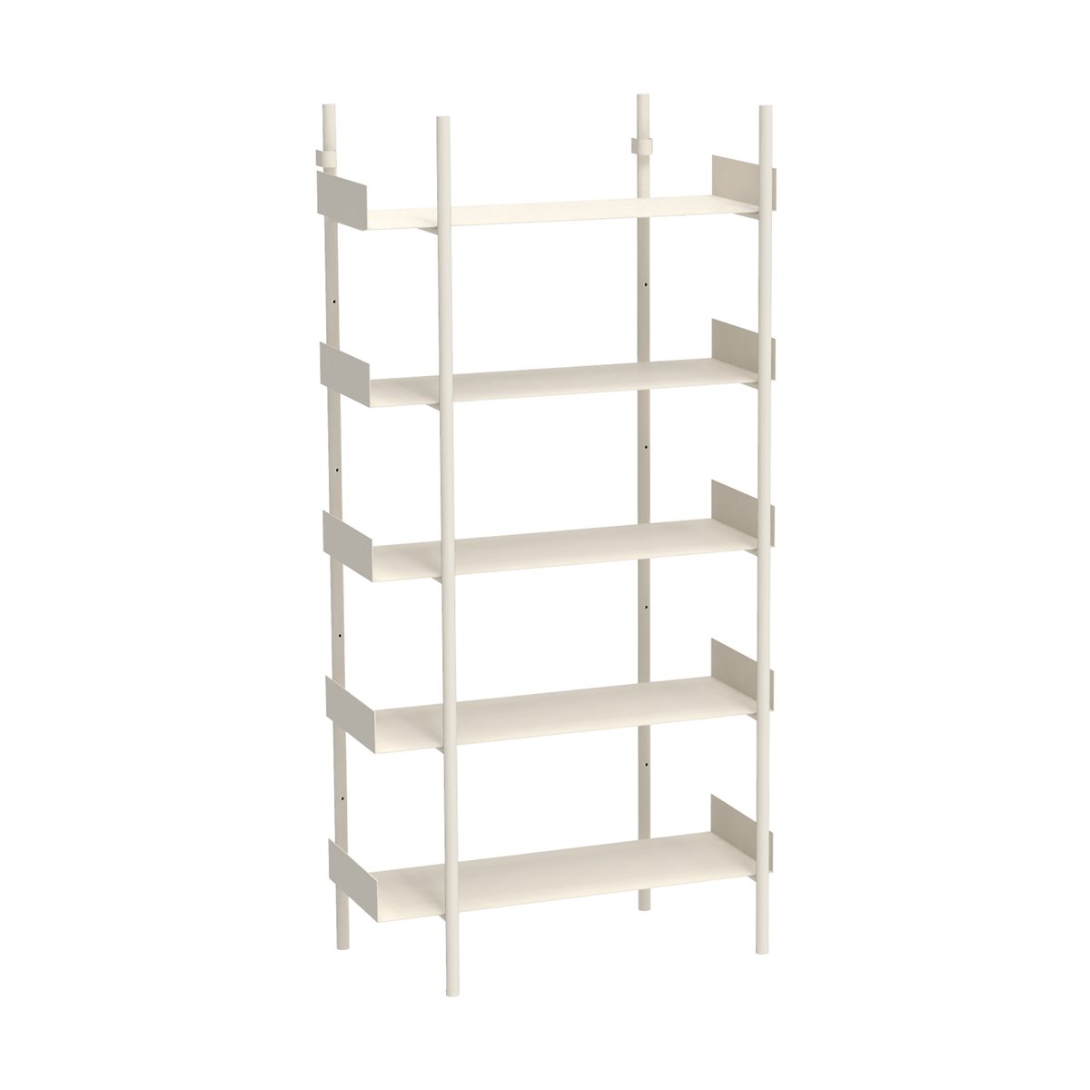 Broste Copenhagen Étagère Nobuko 5 niveaux White | Design Scandinave | Étagères & systèmes de rayonnage | Blanc