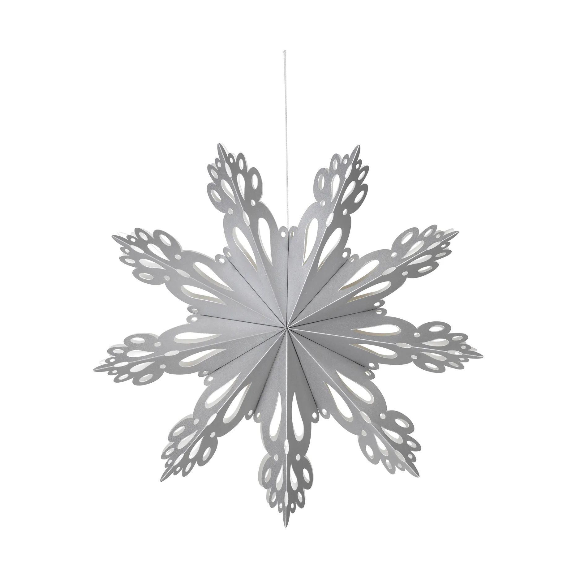Étoile de l’Avent Snowflake, Argent, M Broste Copenhagen
