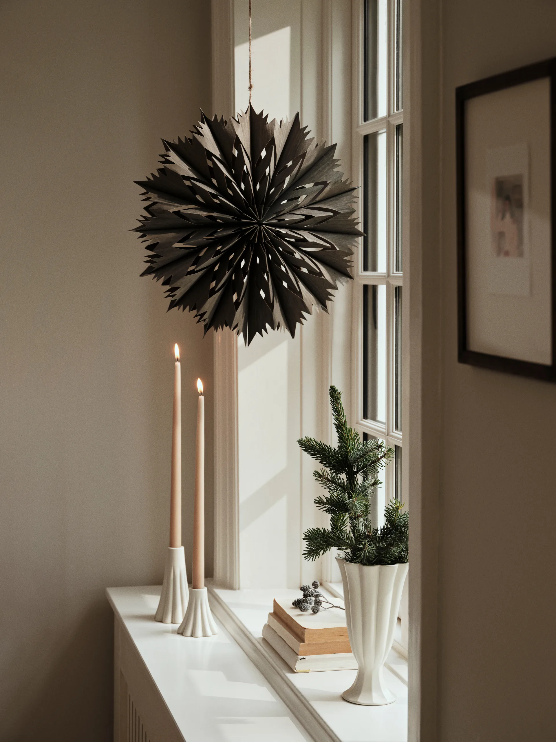 Étoile décorative Venja M Ø40 cm, Fungi Grey Broste Copenhagen