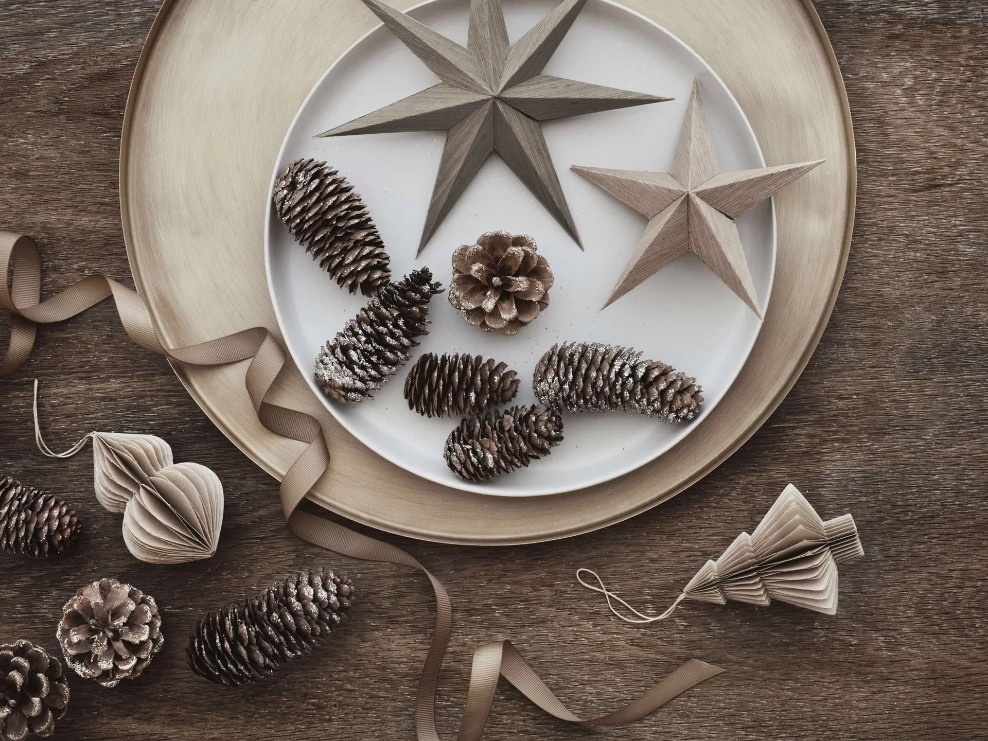 Étoile en bois Venice Ø20 cm, Fungi Broste Copenhagen