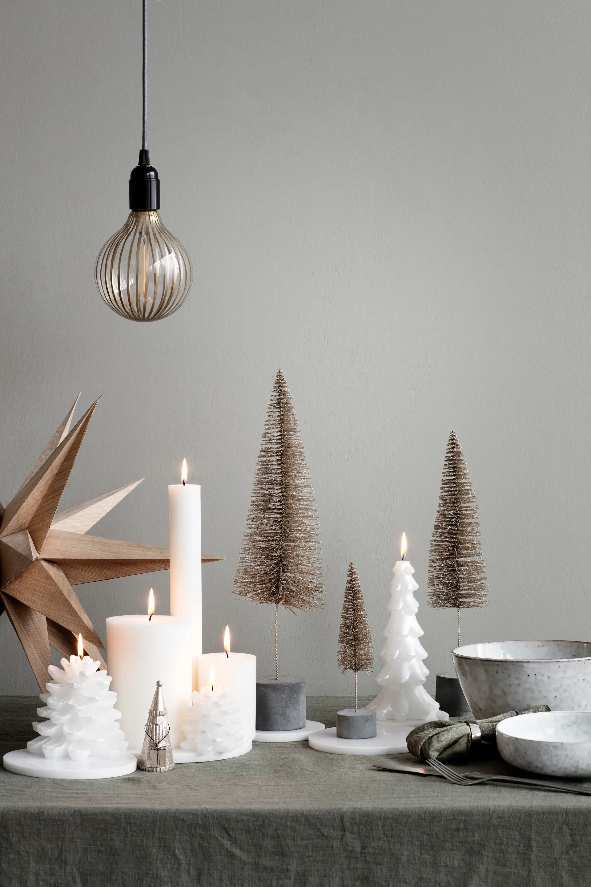 Étoile en bois Venus Ø55 cm, Natural Broste Copenhagen