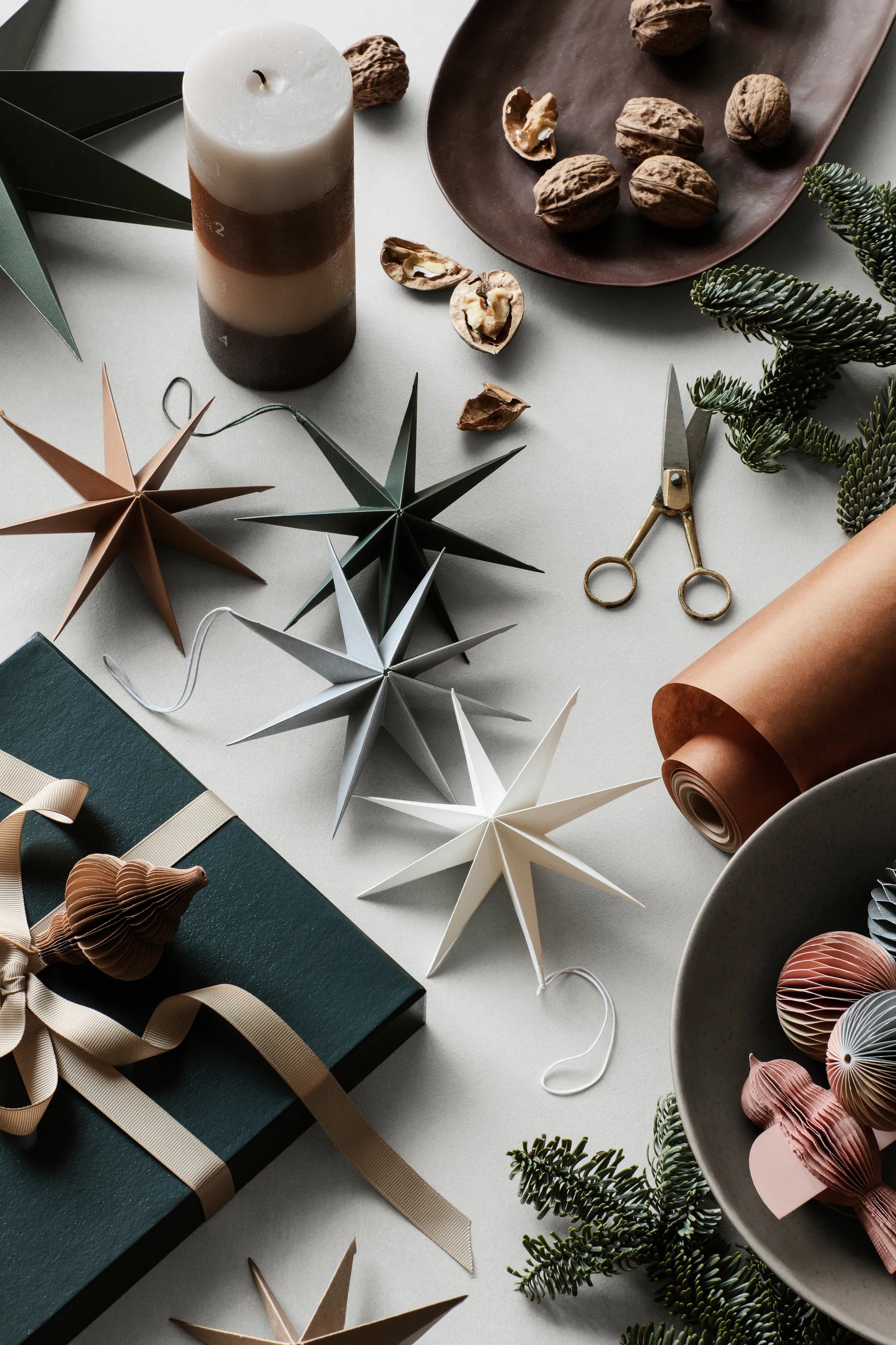 Étoile en papier Star Ø15 cm, Argenté Broste Copenhagen