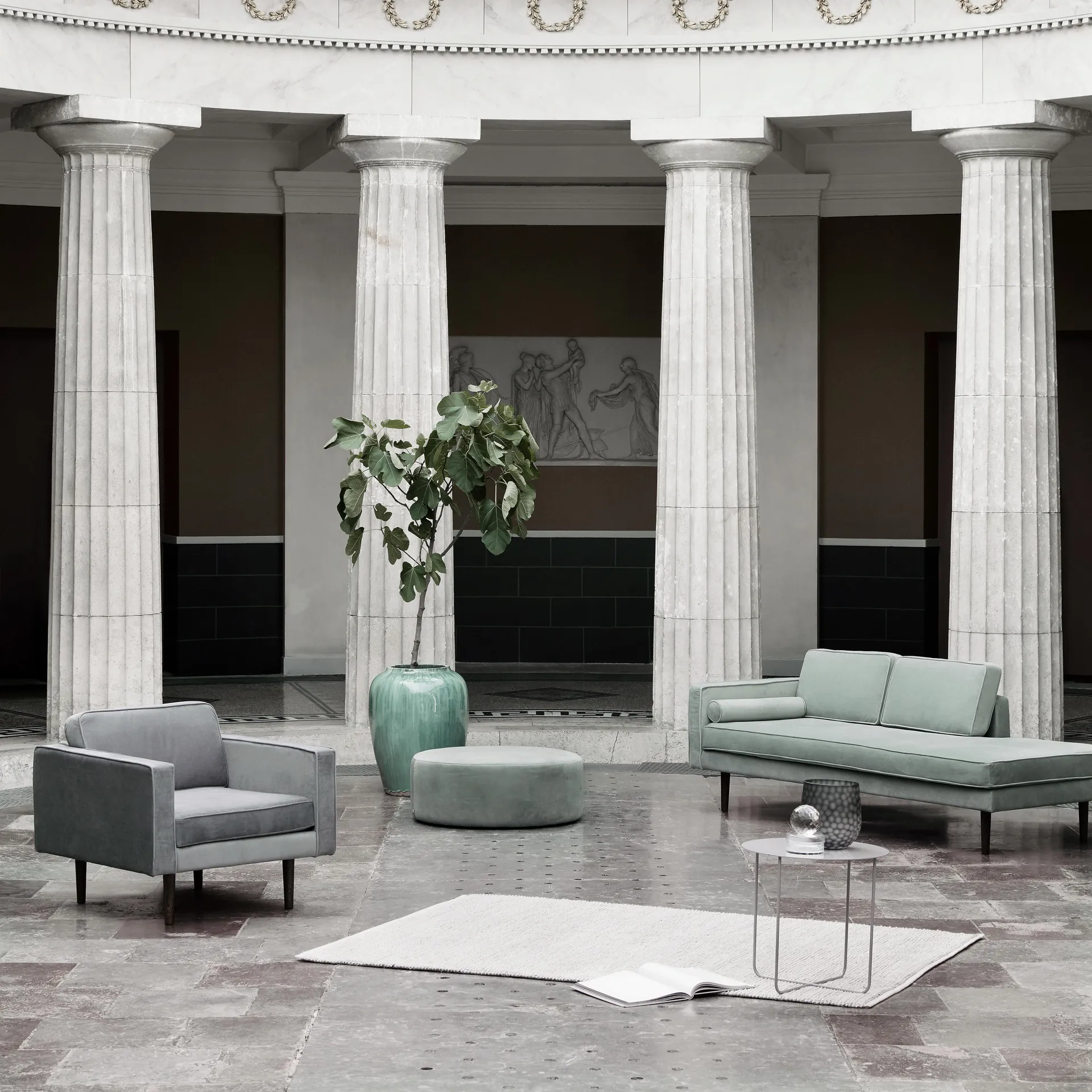 Fauteuil Wind, drizzle (gris) Broste Copenhagen