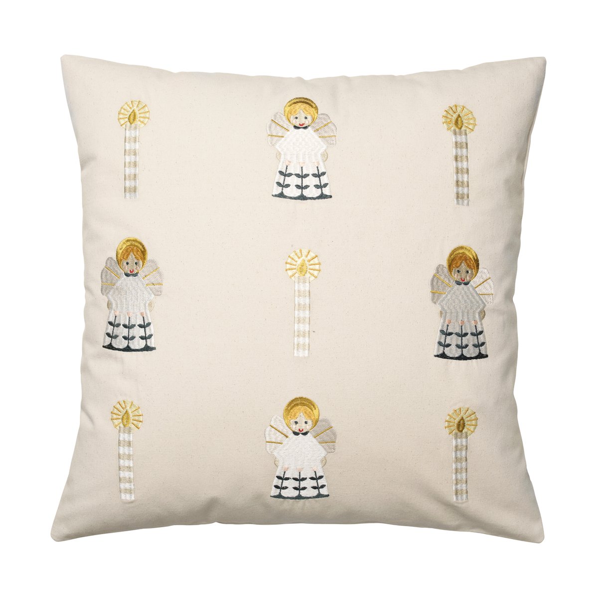 Broste Copenhagen Housse de coussin Fairy Tale 50 x 50 cm Golden