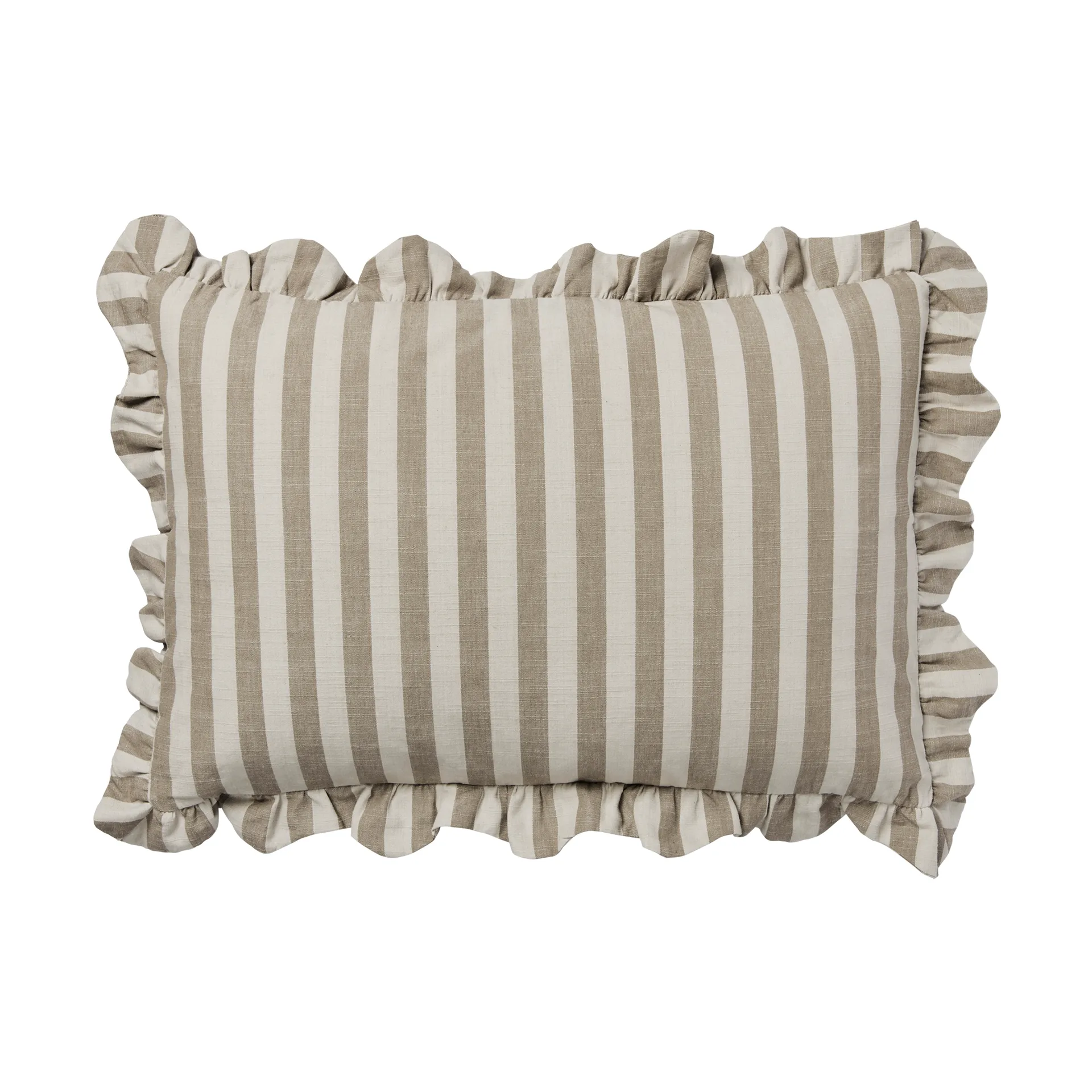 Housse de coussin Ina, Brown kelp-castle beige, 40x60 cm Broste Copenhagen