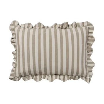 Housse de coussin Ina - Brown kelp-castle beige, 40x60 cm - Broste Copenhagen