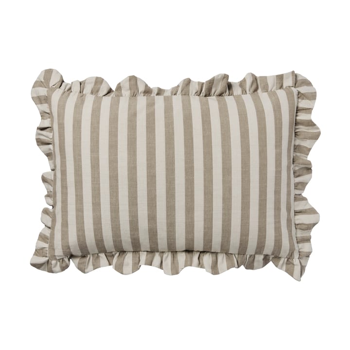 Housse de coussin Ina - Brown kelp-castle beige, 40x60 cm - Broste Copenhagen