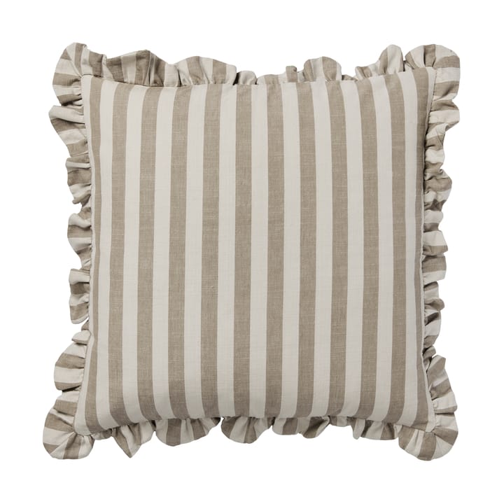 Housse de coussin Ina - Brown kelp-castle beige, 50x50 cm - Broste Copenhagen