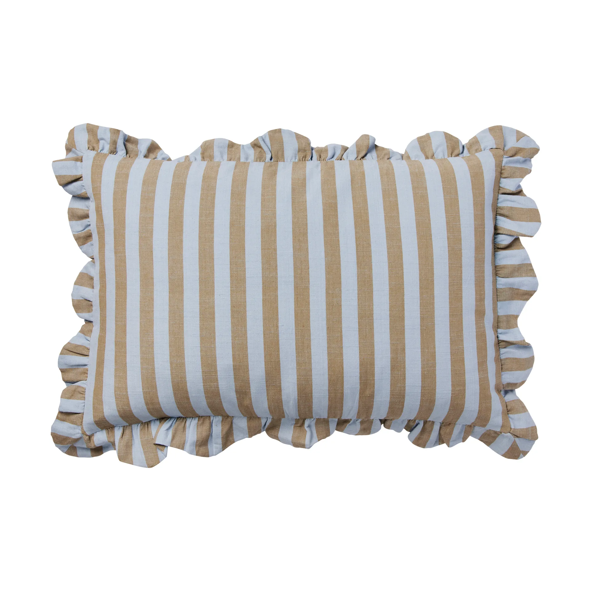 Housse de coussin Ina, Dusty blue-brown kelp, 40x60 cm Broste Copenhagen
