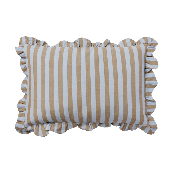 Housse de coussin Ina - Dusty blue-brown kelp, 40x60 cm - Broste Copenhagen
