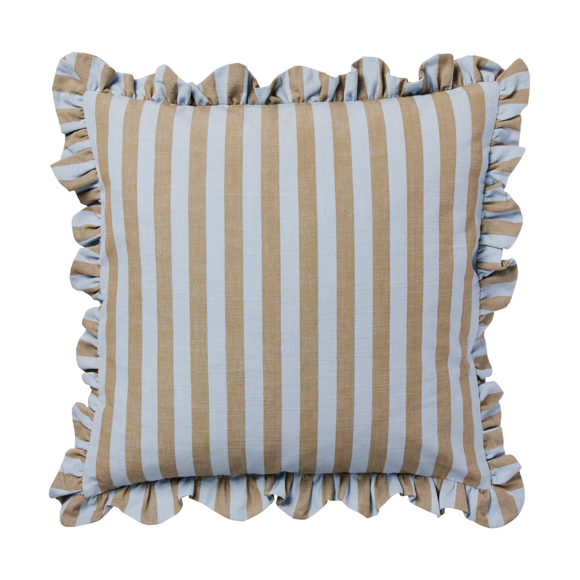 Housse de coussin Ina, Dusty blue-brown kelp, 50x50 cm Broste Copenhagen