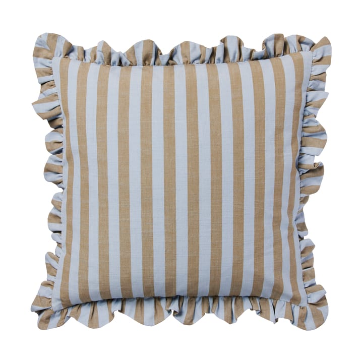 Housse de coussin Ina - Dusty blue-brown kelp, 50x50 cm - Broste Copenhagen