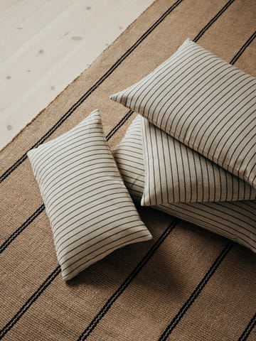 Housse de coussin Karen - Light beige-black, 60x60 cm - Broste Copenhagen