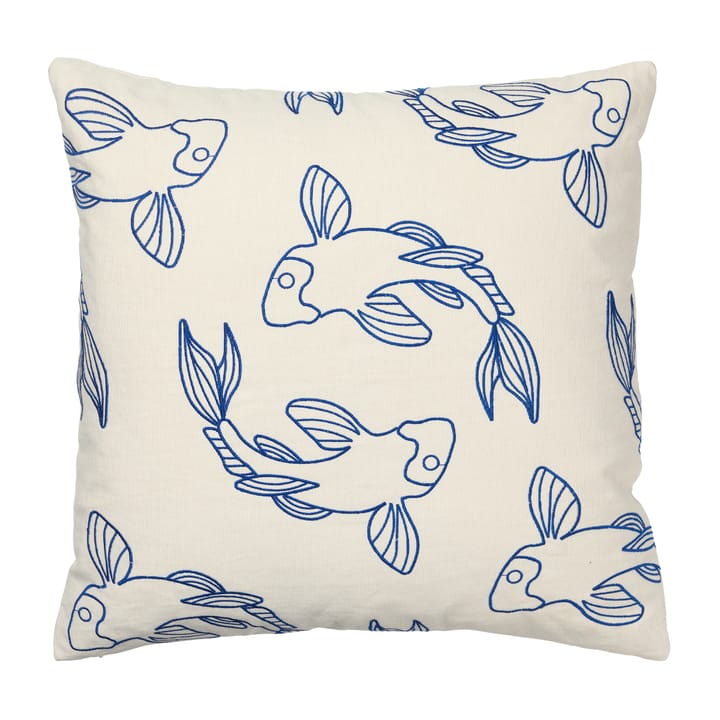 Housse de coussin Koi 50x50 cm - Intense blue - Broste Copenhagen