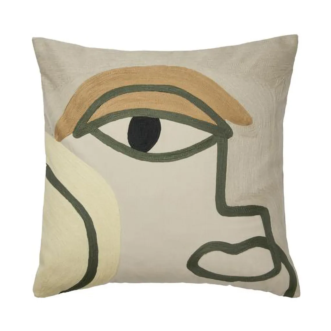 Housse de coussin Manon 50x50 cm, Beige Broste Copenhagen