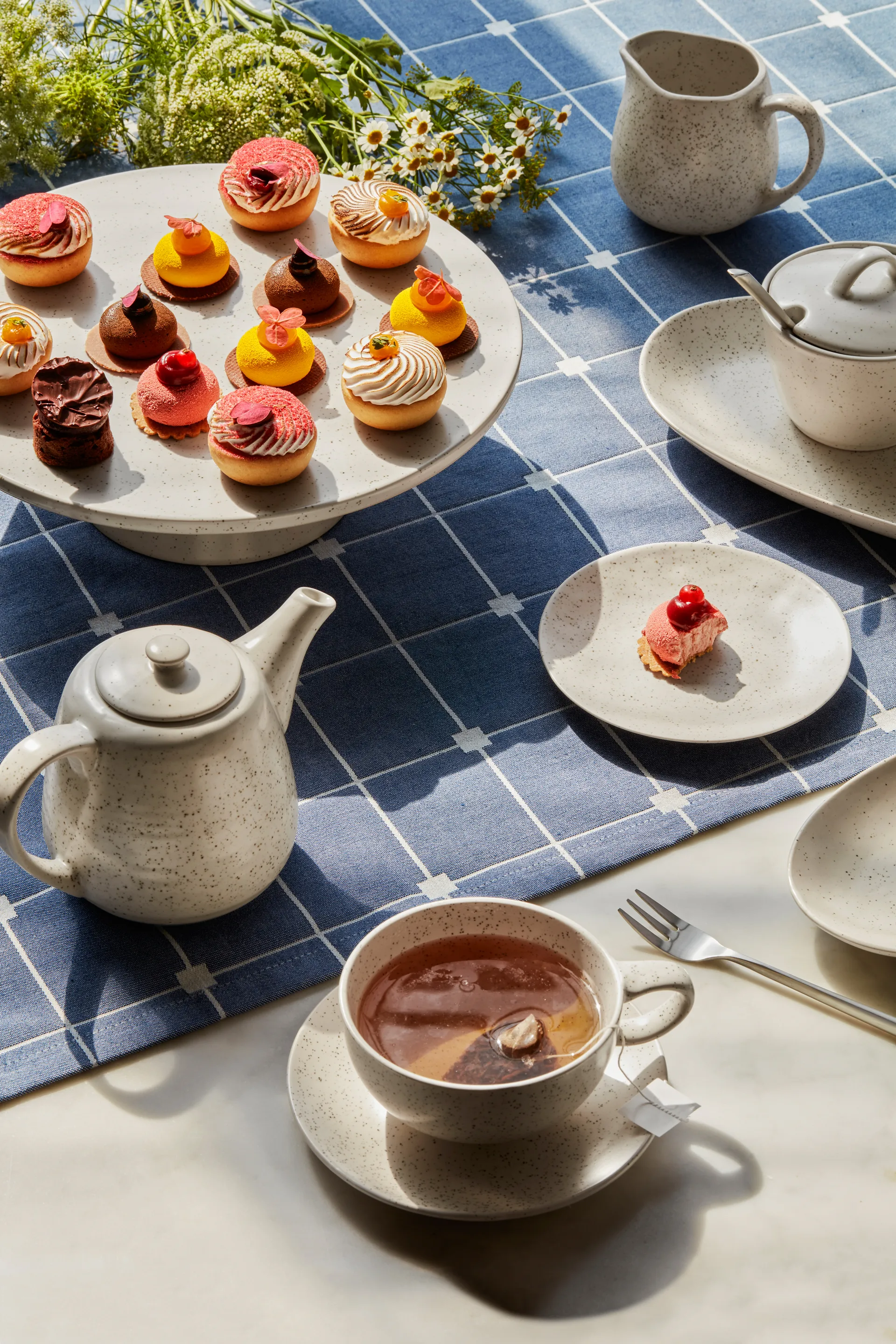 Hune fourchette à gâteau lot de 4, Brushed satin Broste Copenhagen