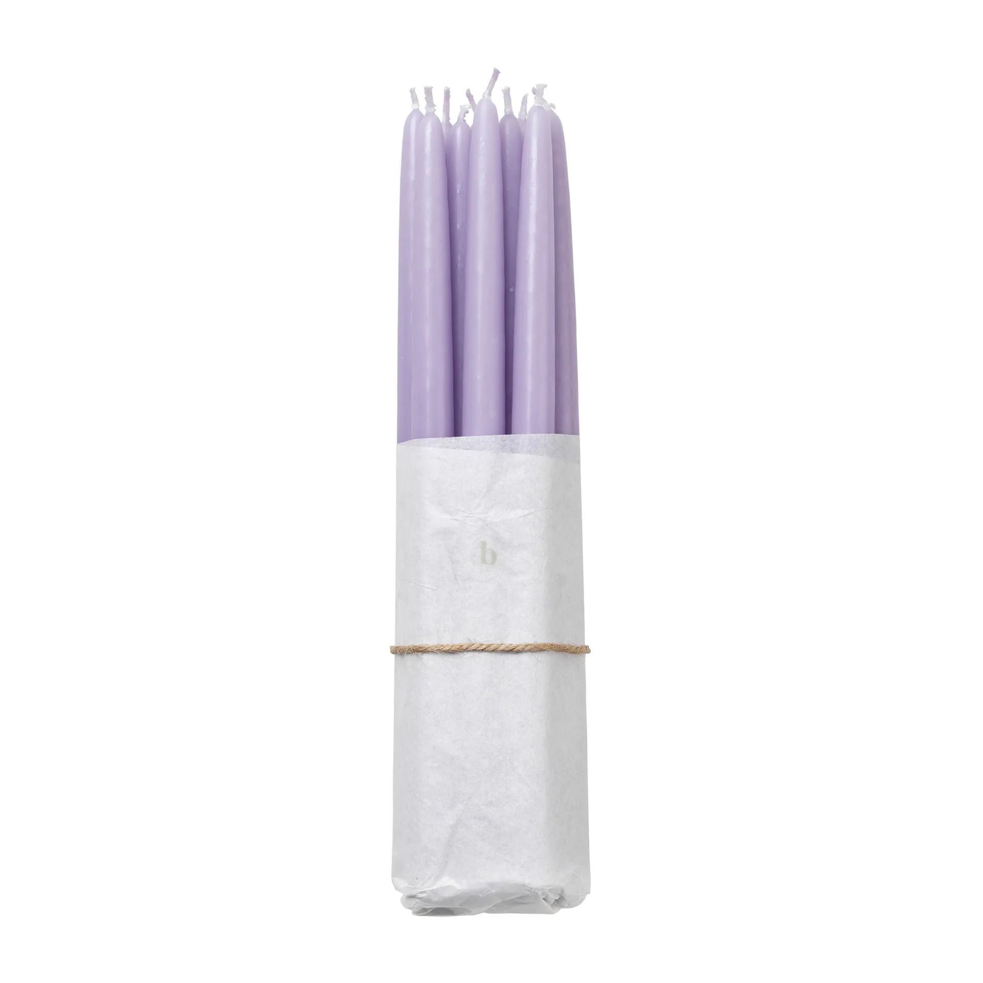 Lot de 10 bougies anciennes trempées Broste Copenhagen, Orchid lumière pourpre Broste Copenhagen