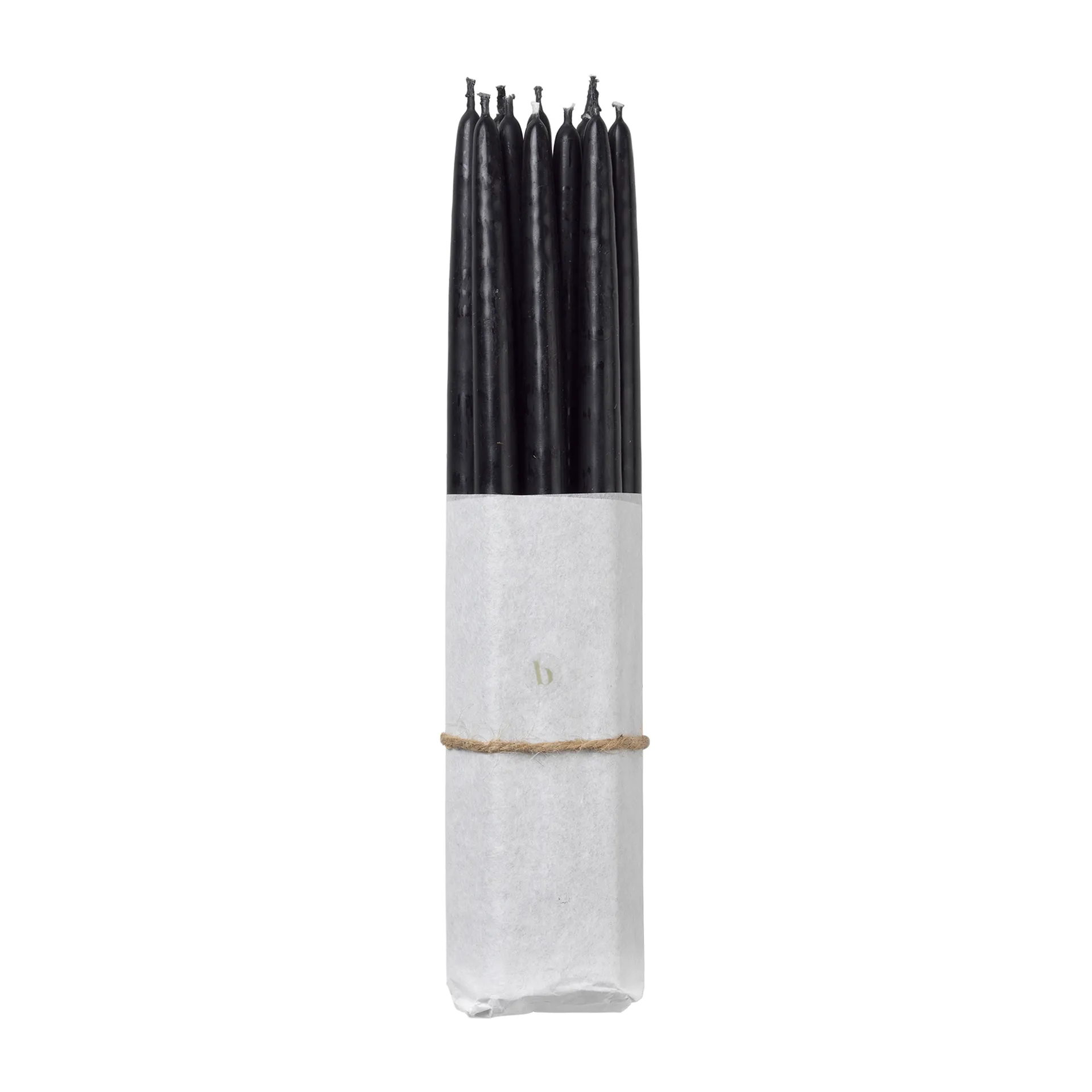 Lot de 10 bougies anciennes trempées Broste Copenhagen, Simply black Broste Copenhagen