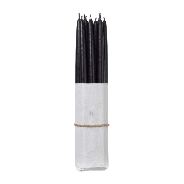 Lot de 10 bougies anciennes trempées Broste Copenhagen - Simply black - Broste Copenhagen