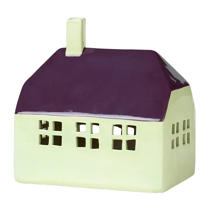 Maison décorative Bo 13,2x18 cm - Light green-blackberry purple - Broste Copenhagen