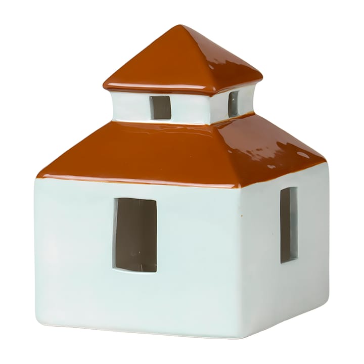Maison décorative Bo 13,2x18 cm - Light turquoise-caramel brown - Broste Copenhagen