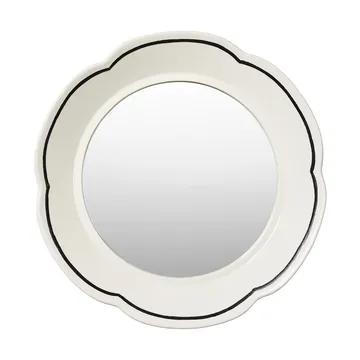 Miroir Hilma Ø36 cm - Off white-black - Broste Copenhagen
