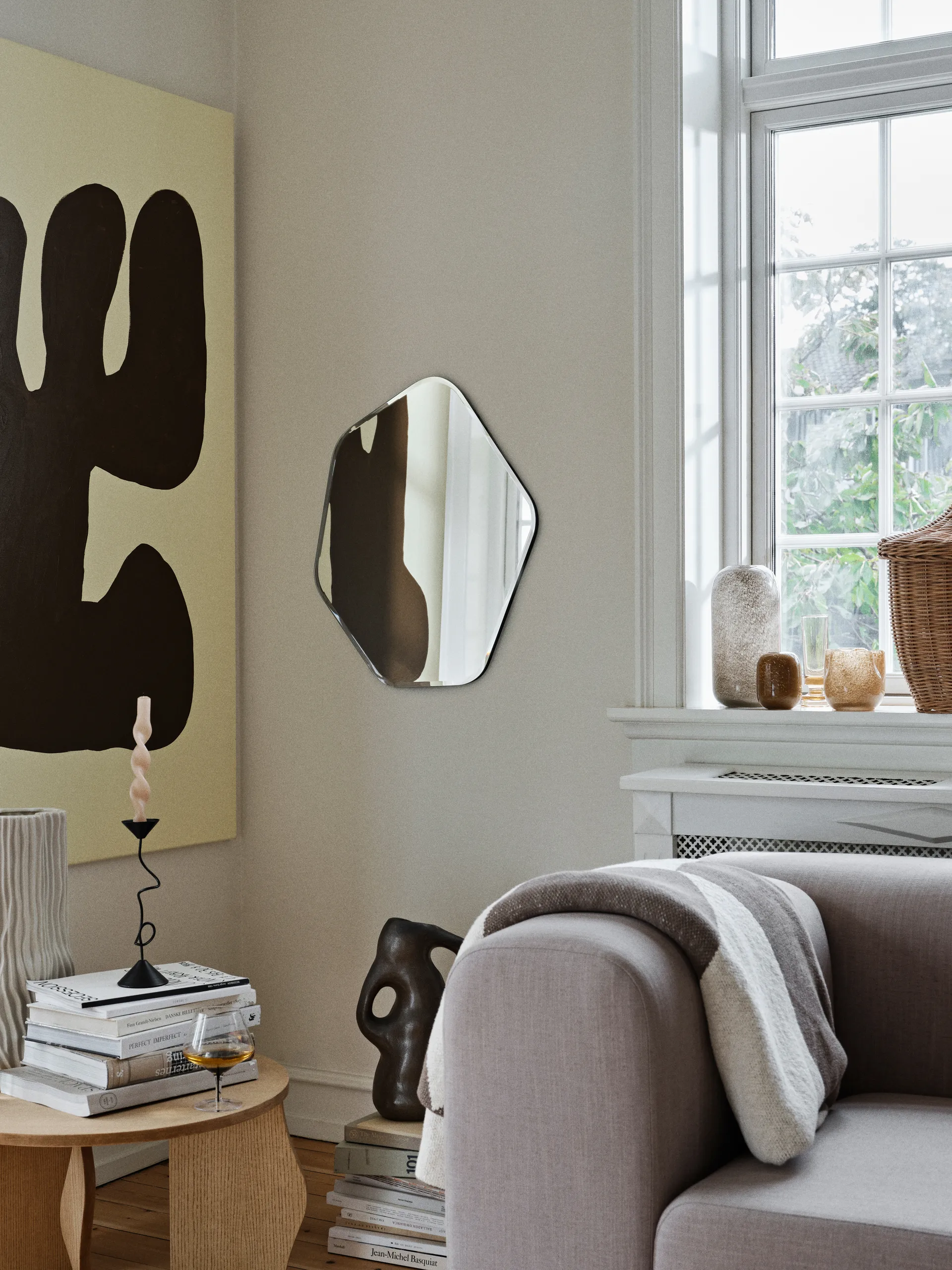 Miroir mural Ruby 60x50 cm, Clear-black Broste Copenhagen