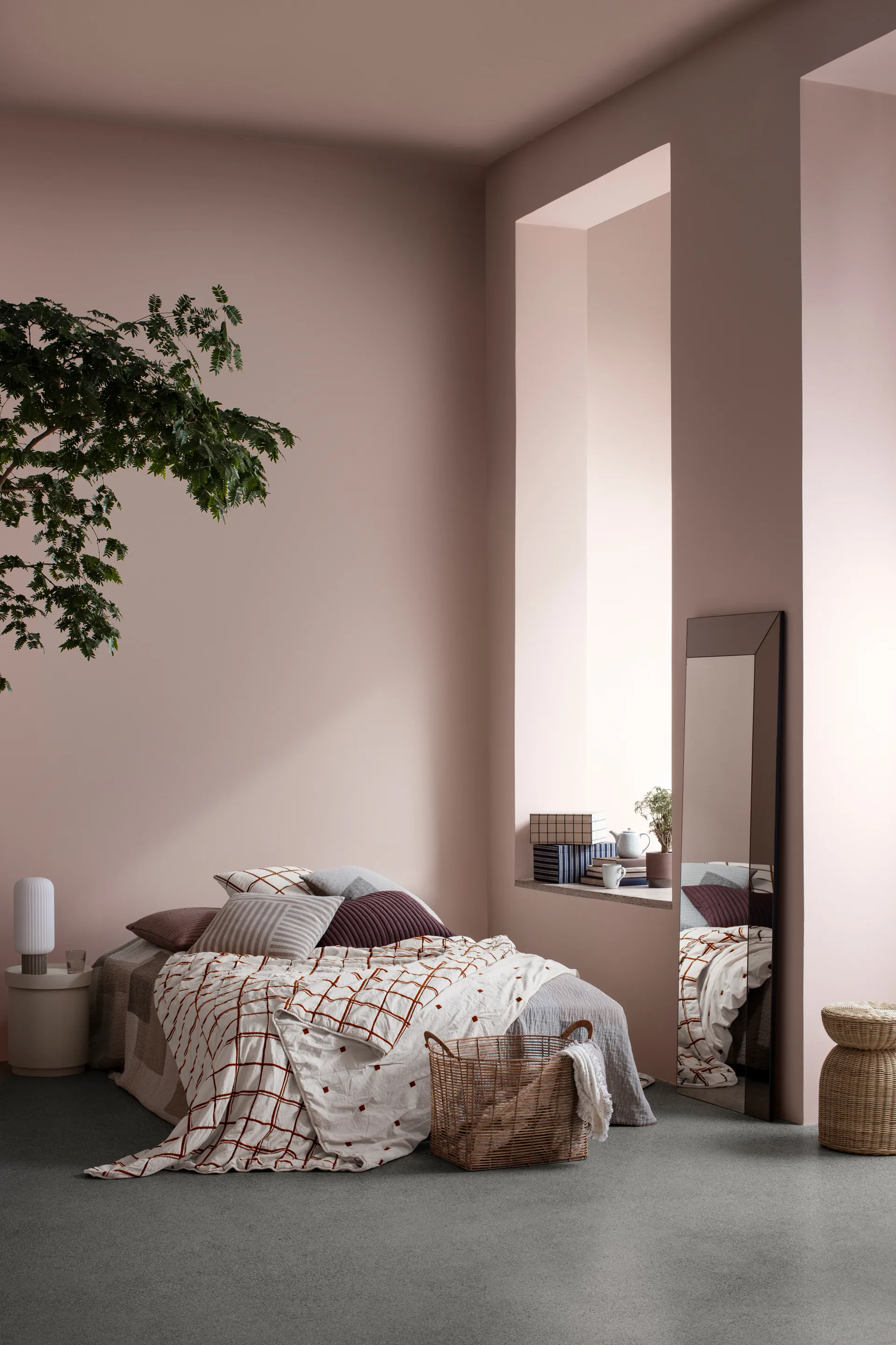 Panier oval Safi 2 Pièces, Natural Broste Copenhagen