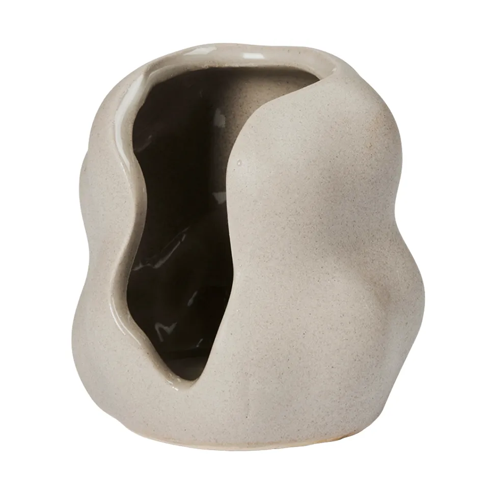 Photophore Hekla Hurricane, Dove Grey, Ø9,5 cm Broste Copenhagen