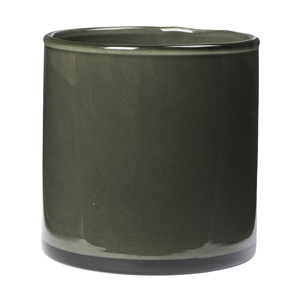 Broste Copenhagen Photophore Solai Hurricane Dark Green, 10 cm
