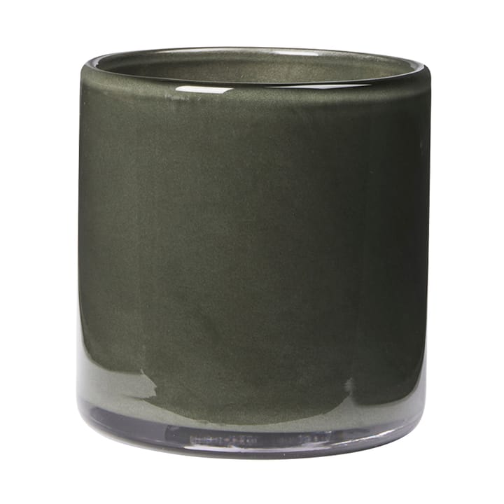 Photophore Solai Hurricane - Dark Green, Ø8 cm - Broste Copenhagen