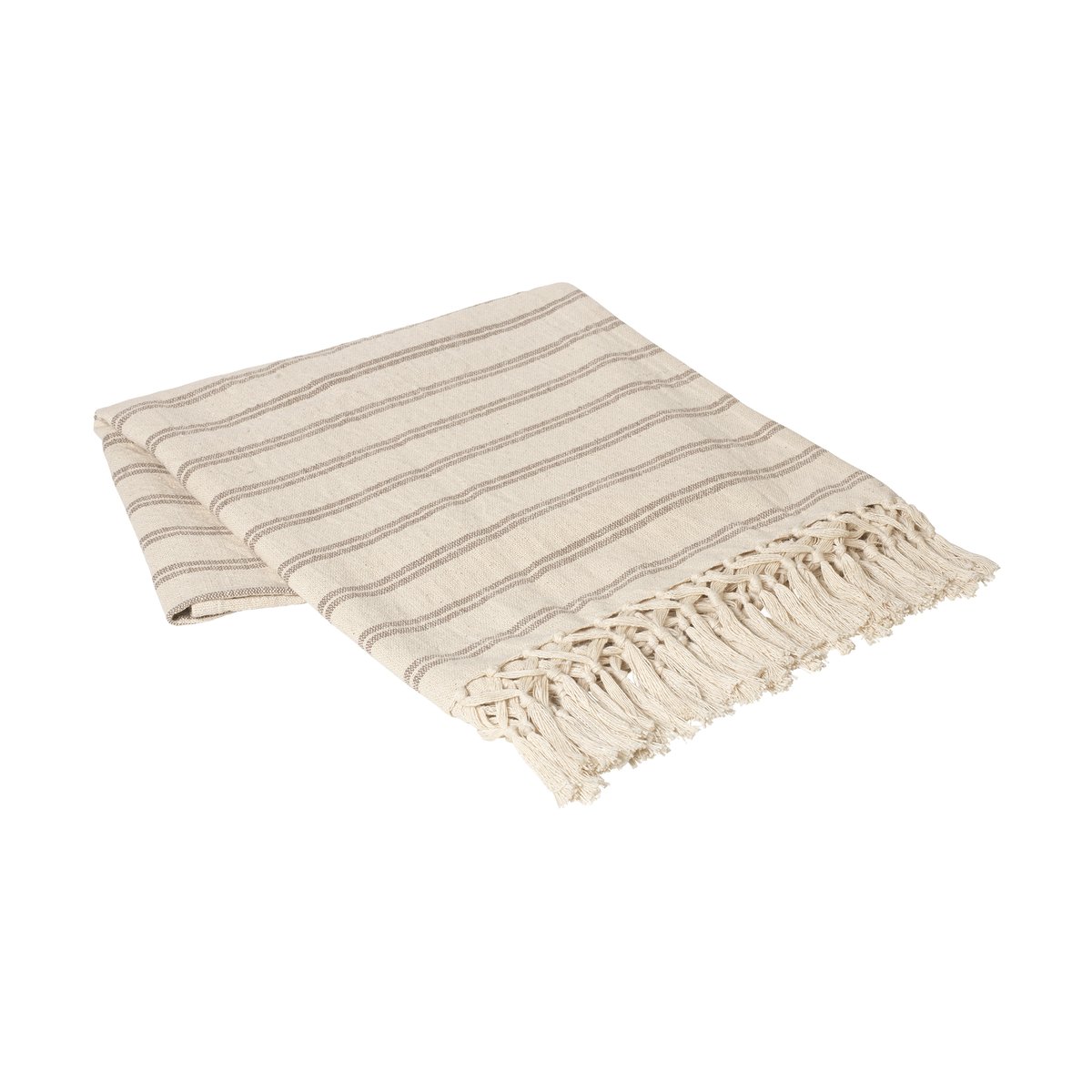 Broste Copenhagen Plaid Elly 130x160 cm Fungi grey-natural