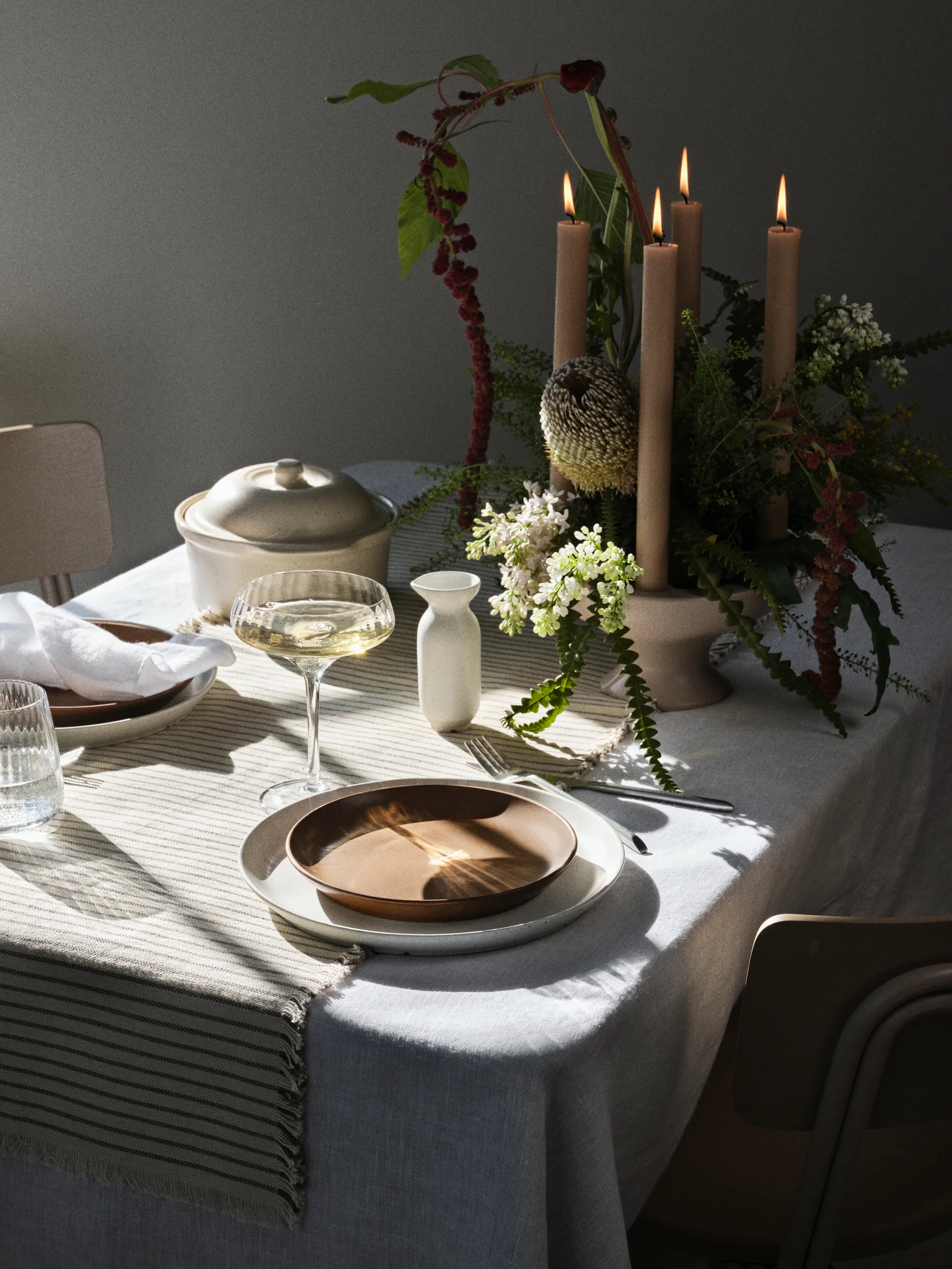 Plat à four Vig avec couvercle 20.5x24 cm, Beige Broste Copenhagen
