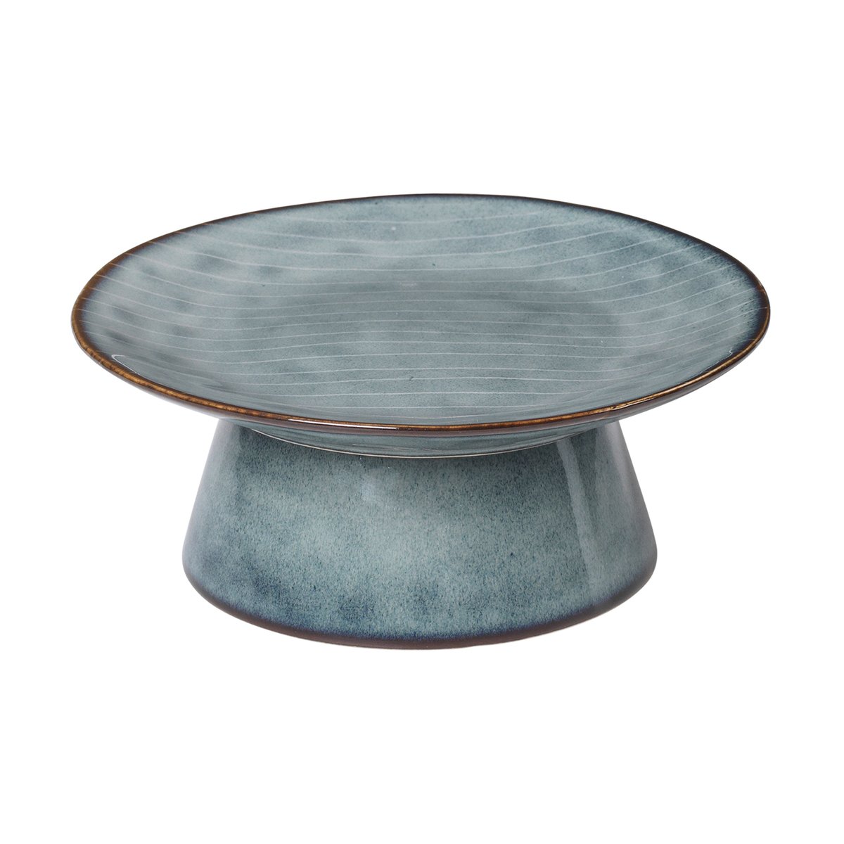Broste Copenhagen Plat à tarte Nordic Sea o14,5 cm | Design Scandinave | Plats à gâteaux | Bleu
