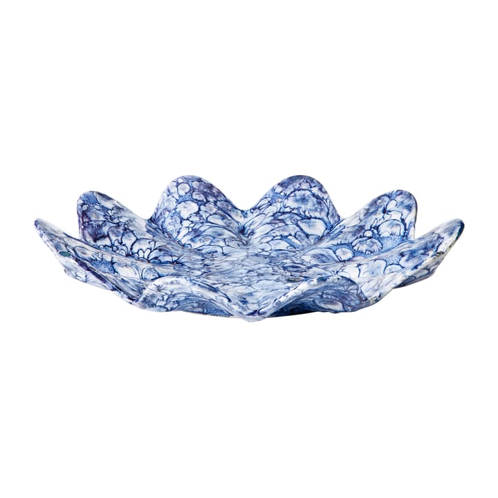 Plat de décoration Lilja Ø38 cm, Intense blue-white Broste Copenhagen